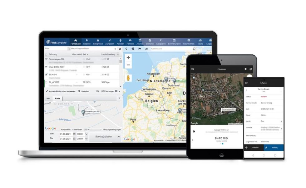 GPS Fleet Tracking Software Plattform | Fleet Complete Deutschland